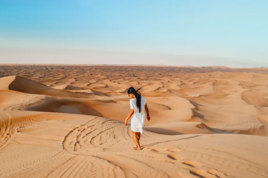Dubai beach desert